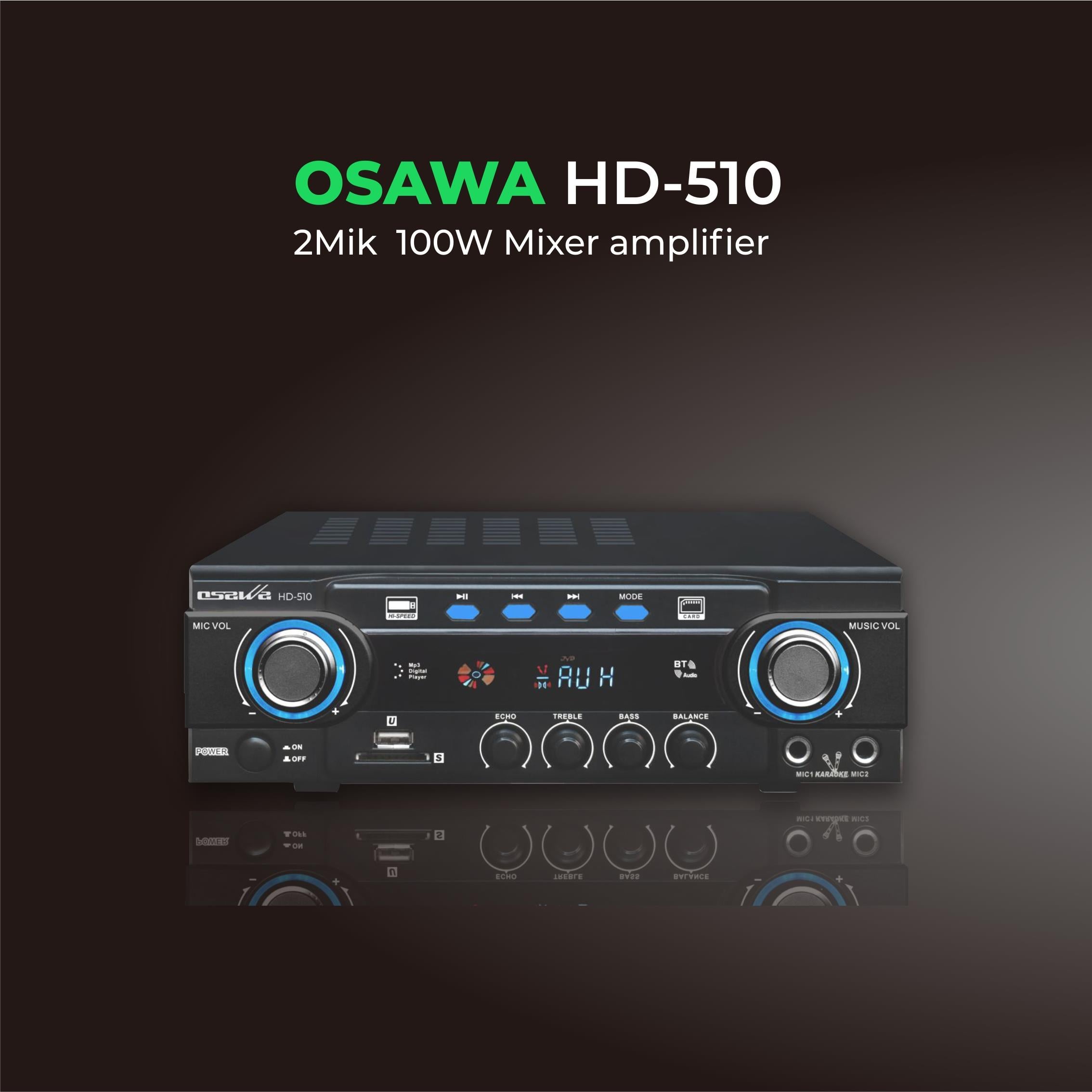 Osawa HD-510 2 MİK 100W MİKSER AMPLİFİKATÖR
