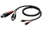 PROCAB CLA705/3 Çift RCA( tos) jaktan Çift XLR dişi jaka 3 MT