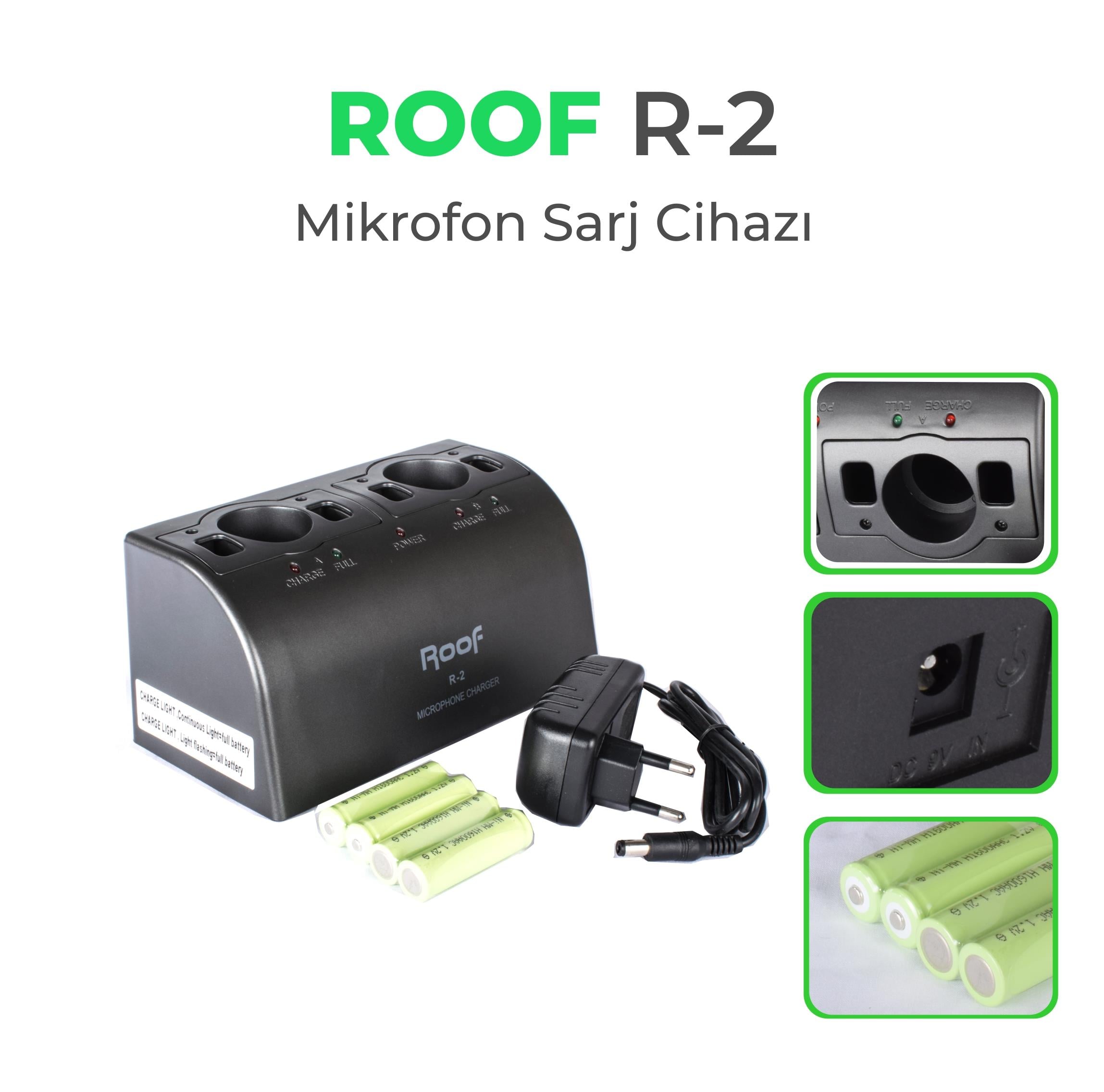 ROOF R-2 2'Lİ EL ŞARJ ÜNİTESİ