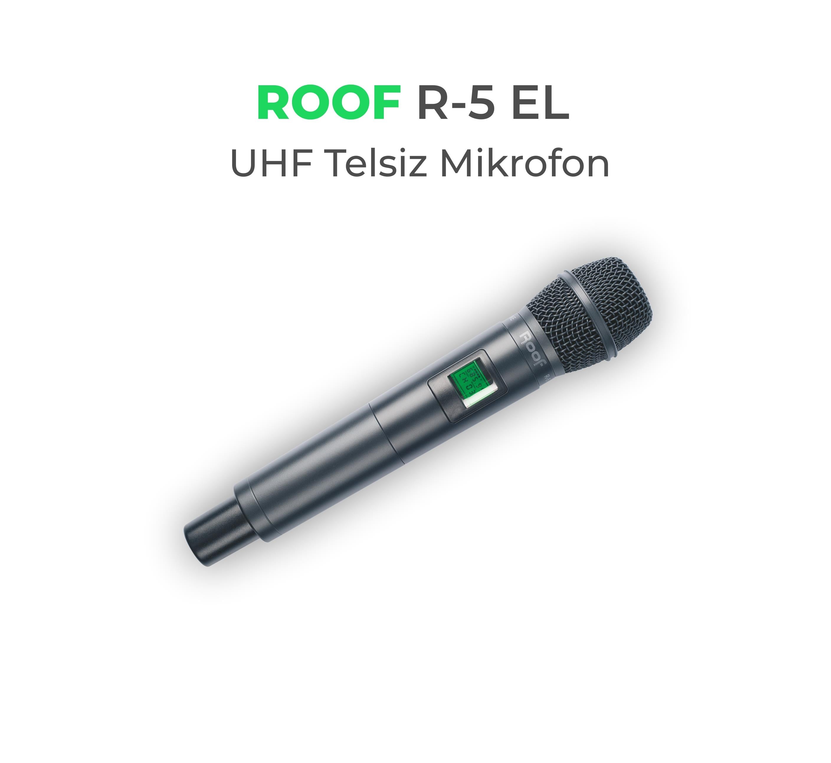 ROOF R-5 EL YEDEK EL TELSİZ MİKROFON