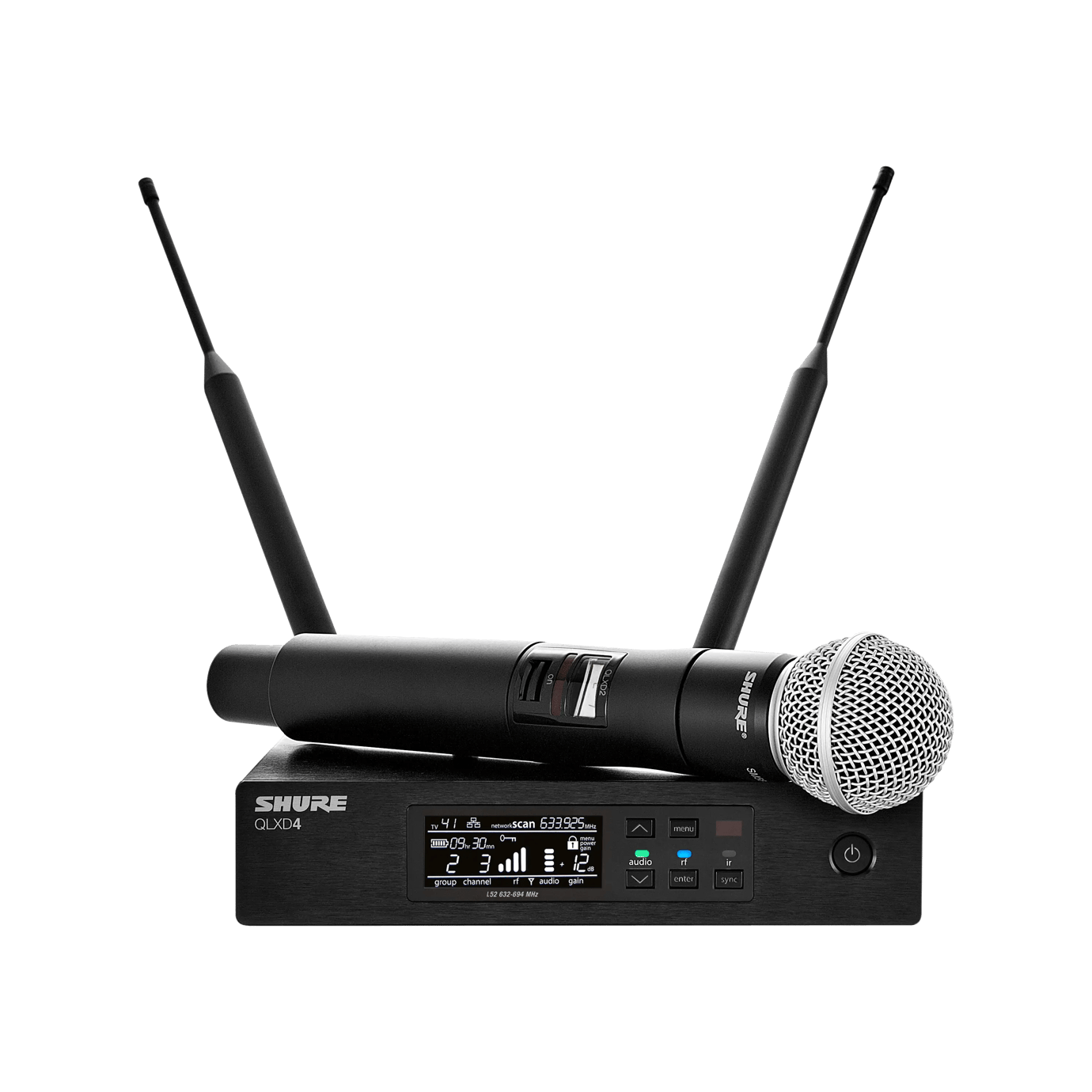 SHURE QLXD24/SM58 TEK EL TELSİZ MİKROFON