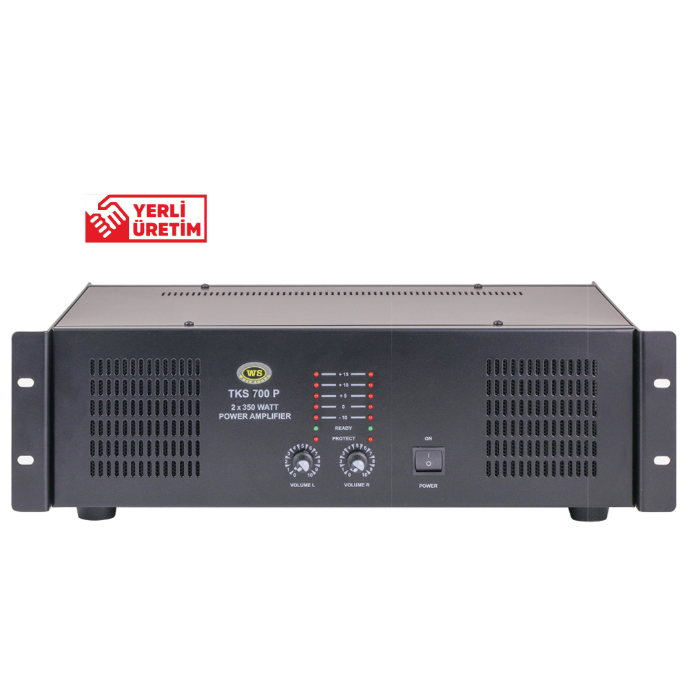 WEST SOUND TKS 700 P TR 2x350W/100V POWER AMPLİFİKATÖR