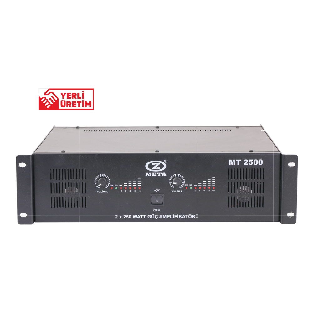 WEST SOUND MT 3000 2x500W/100V POWER AMPLİFİKATÖR