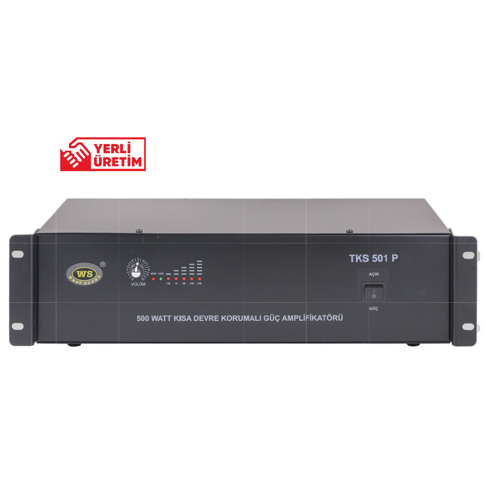 WEST SOUND TKS 501 P TR 500W/100V POWER AMPLİFİKATÖR