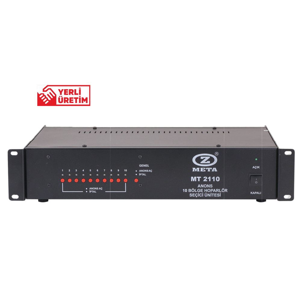 WEST SOUND MT 2110 10 BÖLGE HOPARLÖR SEÇİCİ ÜNİTESİ
