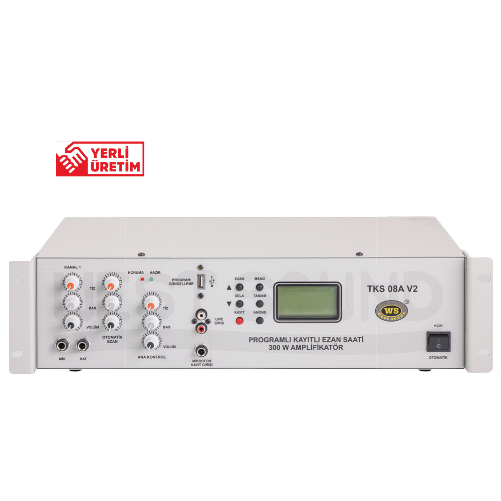 WEST SOUND TKS 08 A V2 PROGRAMLI EZAN SAATİ