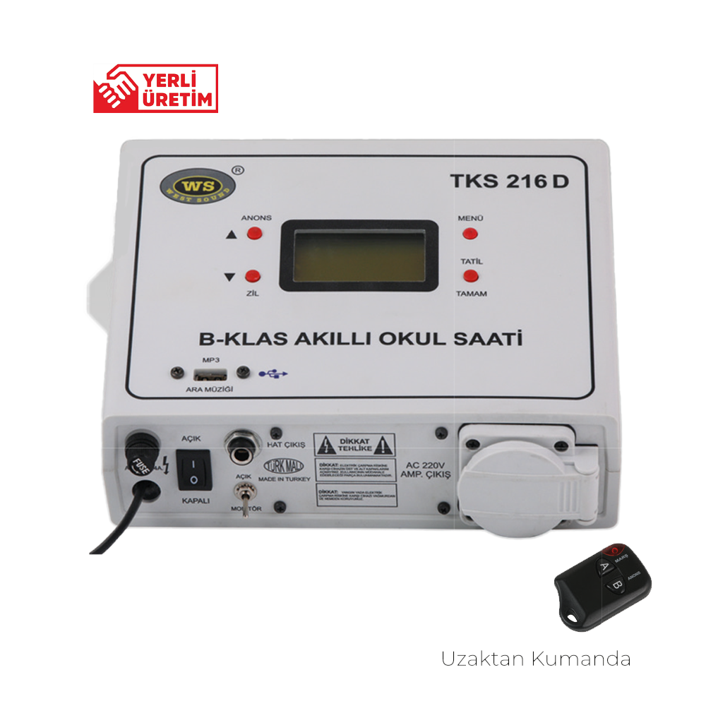 WEST SOUND TKS 216 D AKILLI OKUL SAATİ