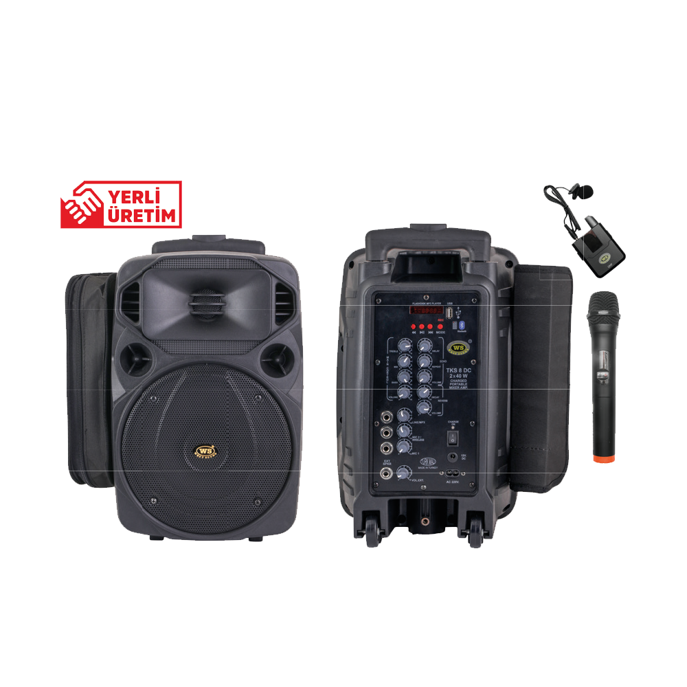 WEST SOUND TKS 8 DC 8'' PORTATİF HOPARLÖR