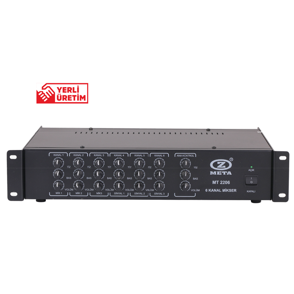 WEST SOUND MT 2206 6 KANAL PREAMPLİFİKATÖR