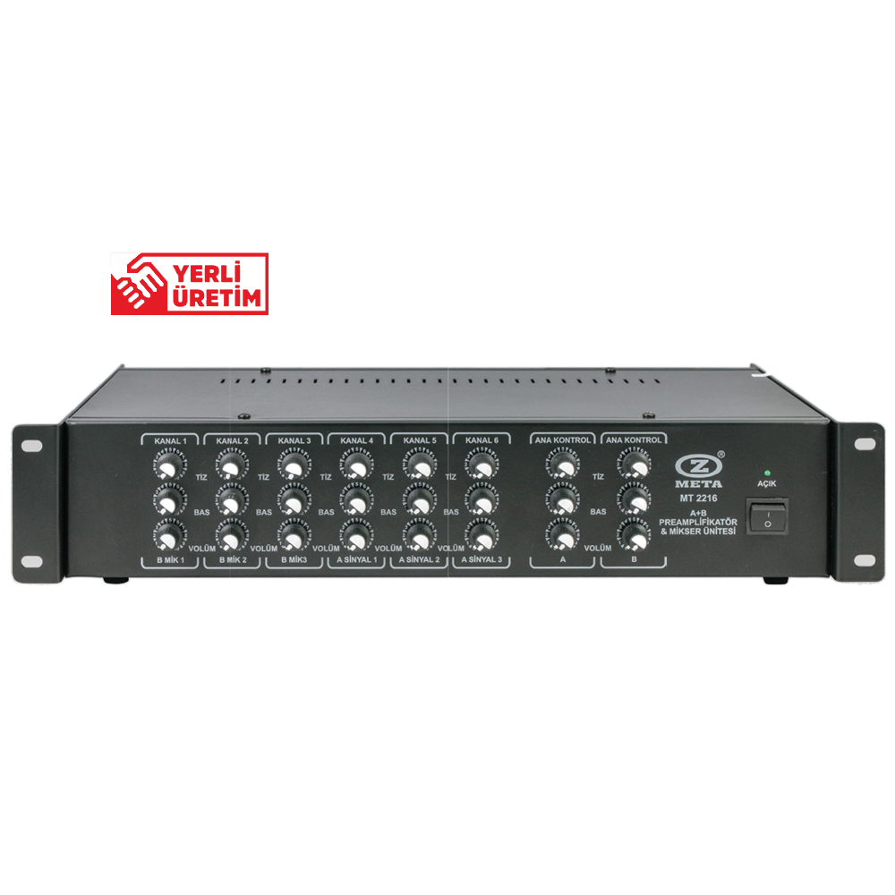 WEST SOUND MT 2216 6 KANAL PREAMPLİFİKATÖR
