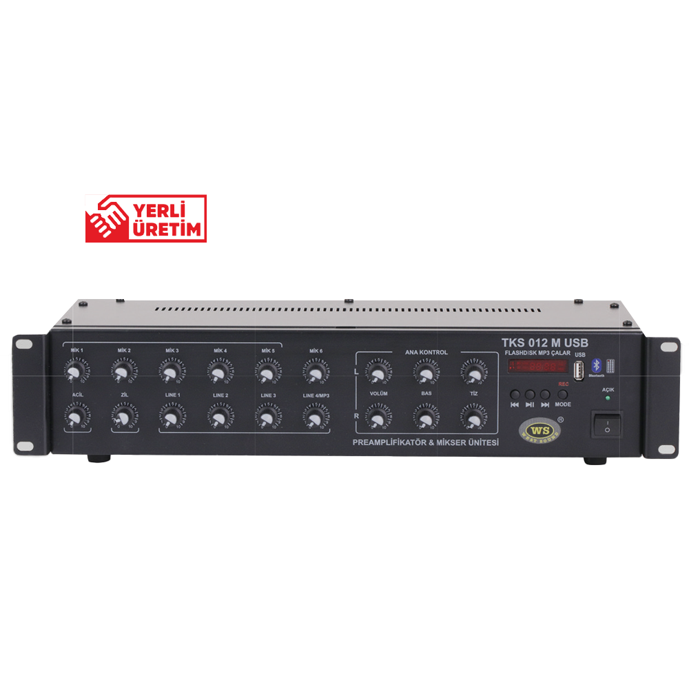 WEST SOUND TKS 012 USB 12 KANAL PREAMPLİFİKATÖR  