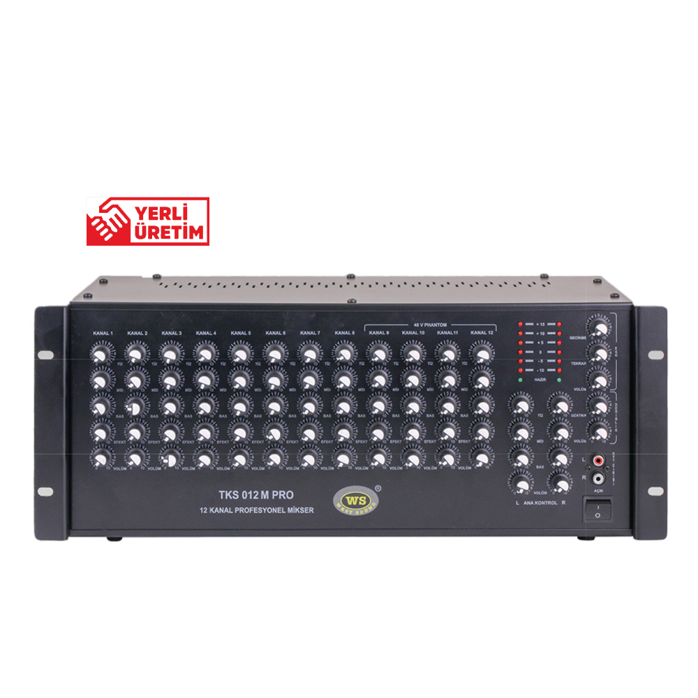 WEST SOUND TKS 012 M PRO 12 KANAL PREAMPLİFİKATÖR