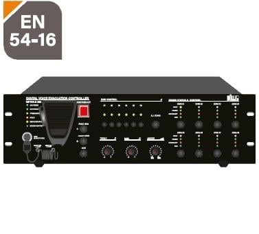WÖLLER WPER-8250 8 BÖLGELİ 250 WATT EN54 ACİL ANONS MERKEZİ ÜNİTE