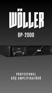 WÖLLER DP2000 2x1000W POWER AMPLİFİKATÖR 
