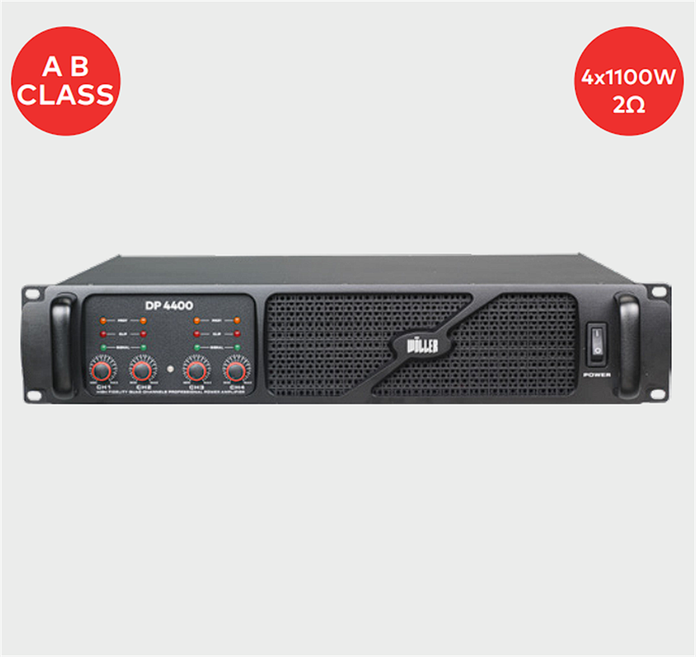 WÖLLER DP4400 4x1100W POWER AMPLİFİKATÖR