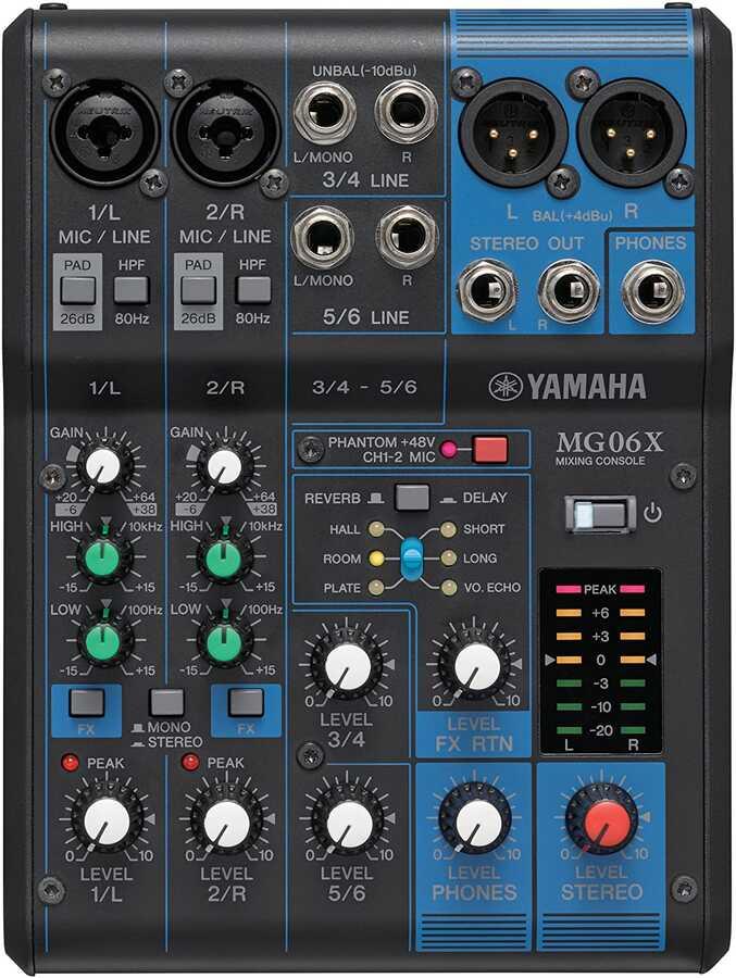 YAMAHA MG06X 6 KANAL DECK MİKSER