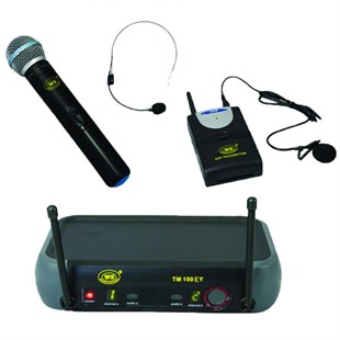 West Sound TM 100 EY UHF Band El + Yaka Kablosuz Mikrofon Seti