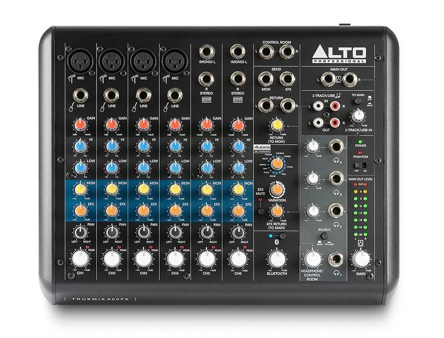 ALTO TRUE MIX800FX USBLİ 8 KANAL EFEKTLİ DECK MİKSER