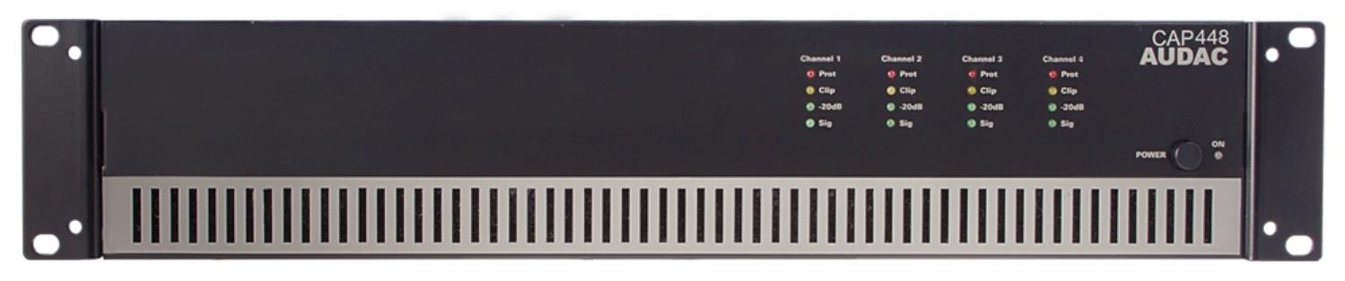 AUDAC CAP448 4x480W 100V 4 Kanal Power Amfi