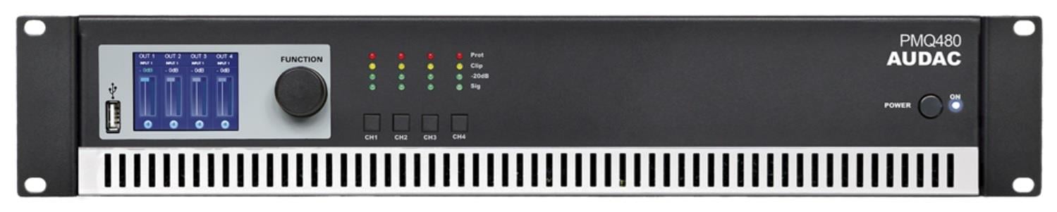 AUDAC PMQ480 4x480W 100V 4 KANAL POWER AMFİ