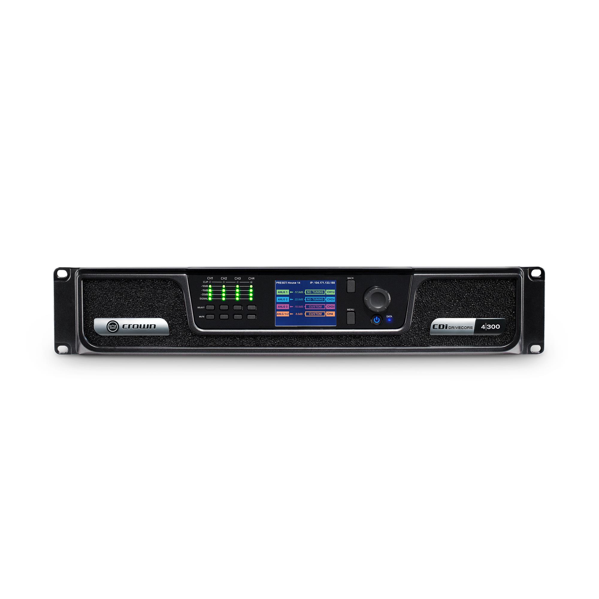 Crown CDI 4/300 4x300W 4Ohm/8Ohm - 70V/100V Güç Amfisi