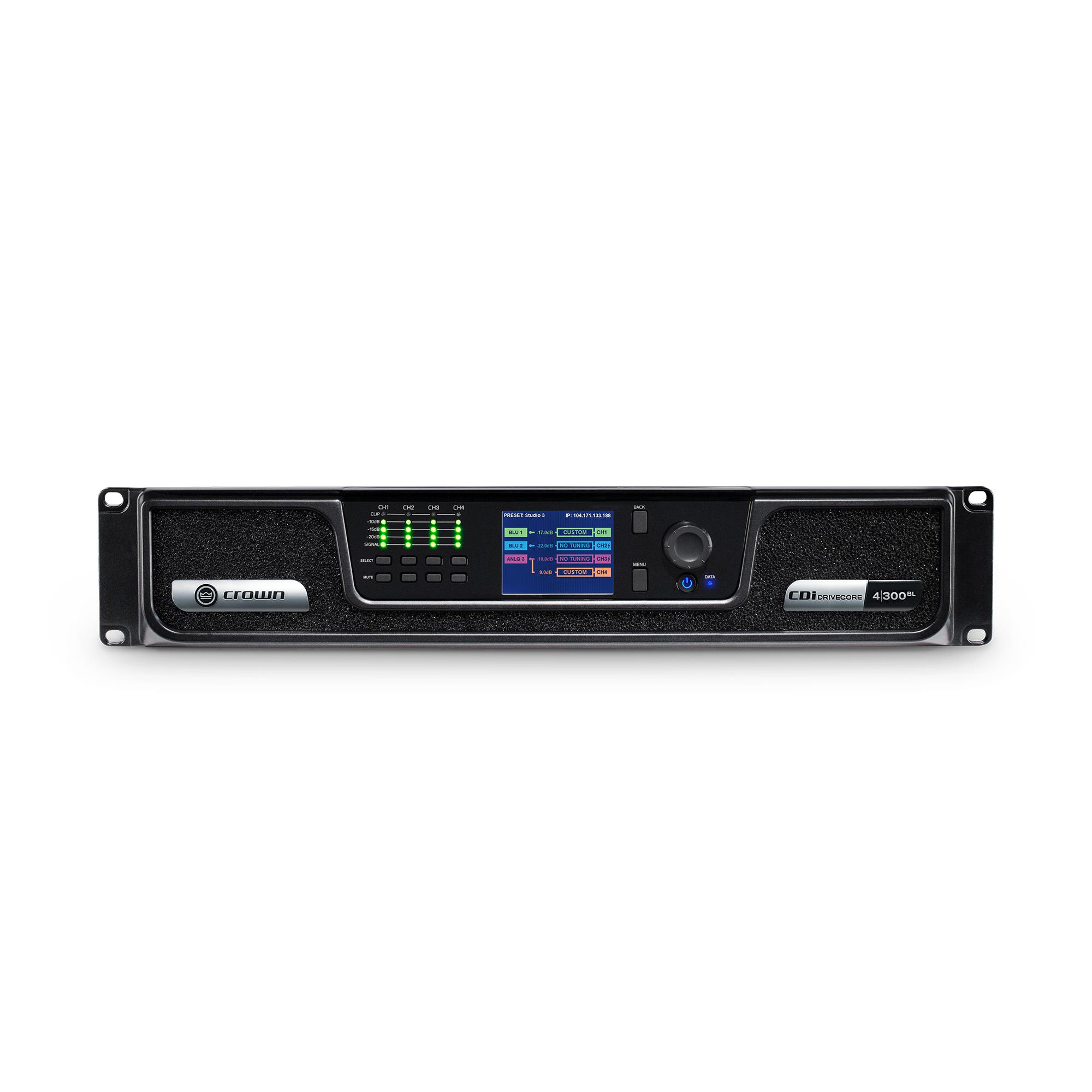 Crown CDI 4/300BL 4x300W 4Ohm/8Ohm - 70V/100V Güç Amfisi