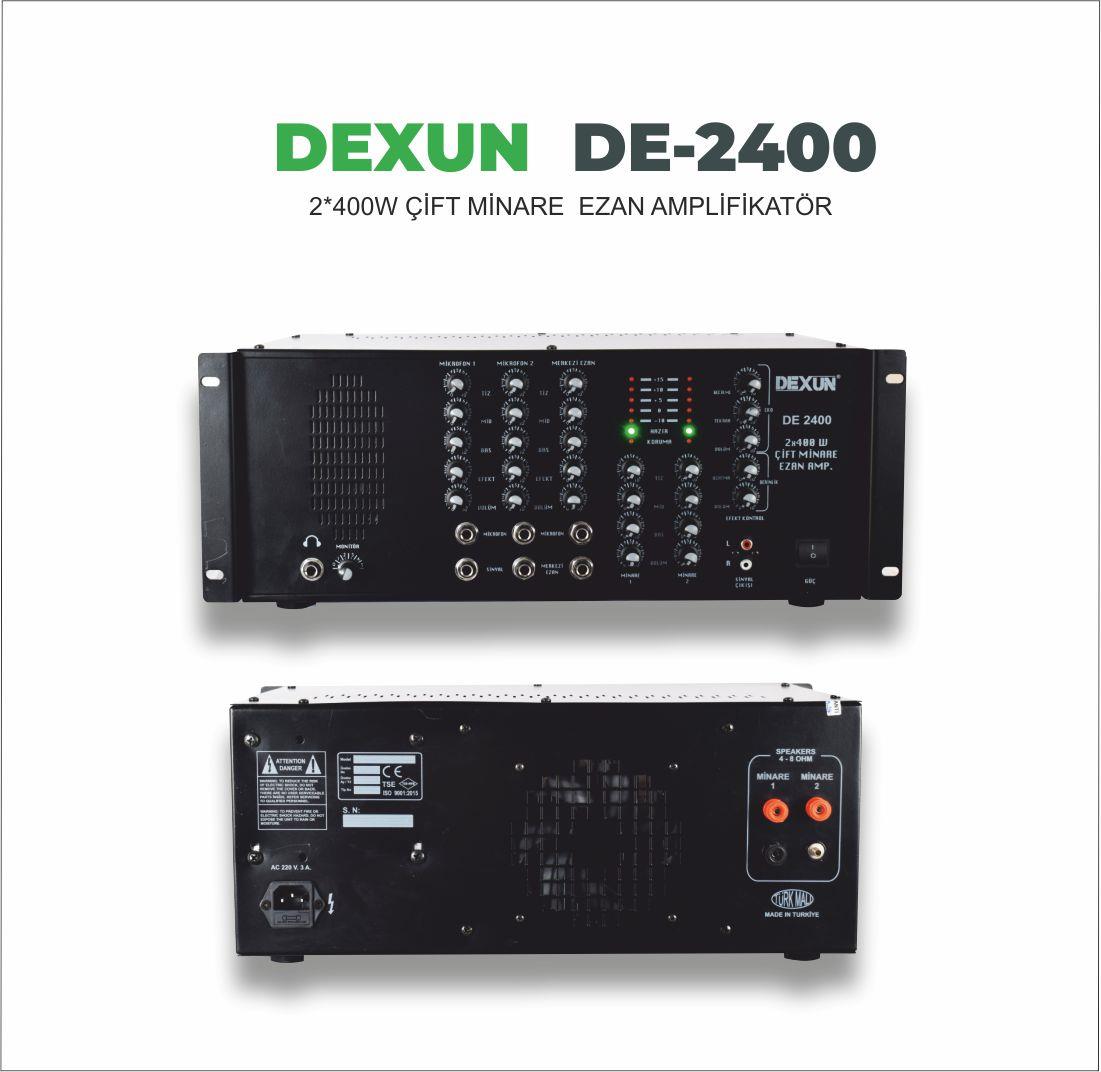 Dexun DE-2400 2*400W ÇİFT MİNARE EZAN AMPLİFİKATÖR