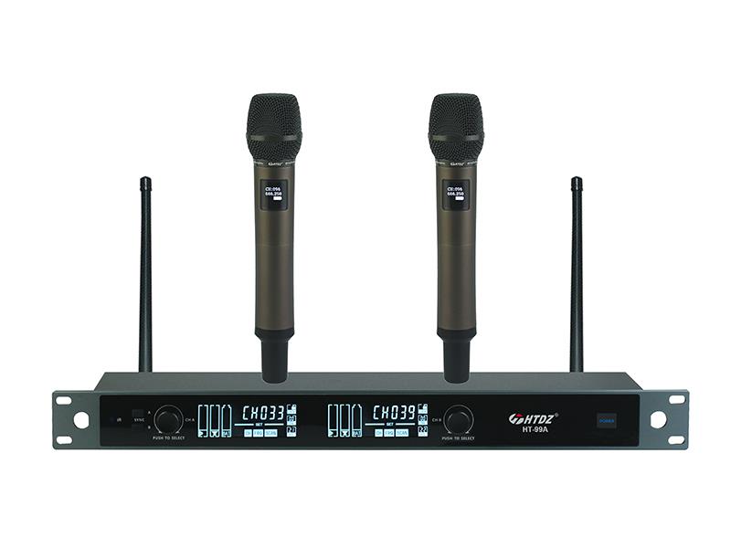 HTDZ HT-99A EL 200 KANAL ÇİFT EL TELSİZ MİKROFON