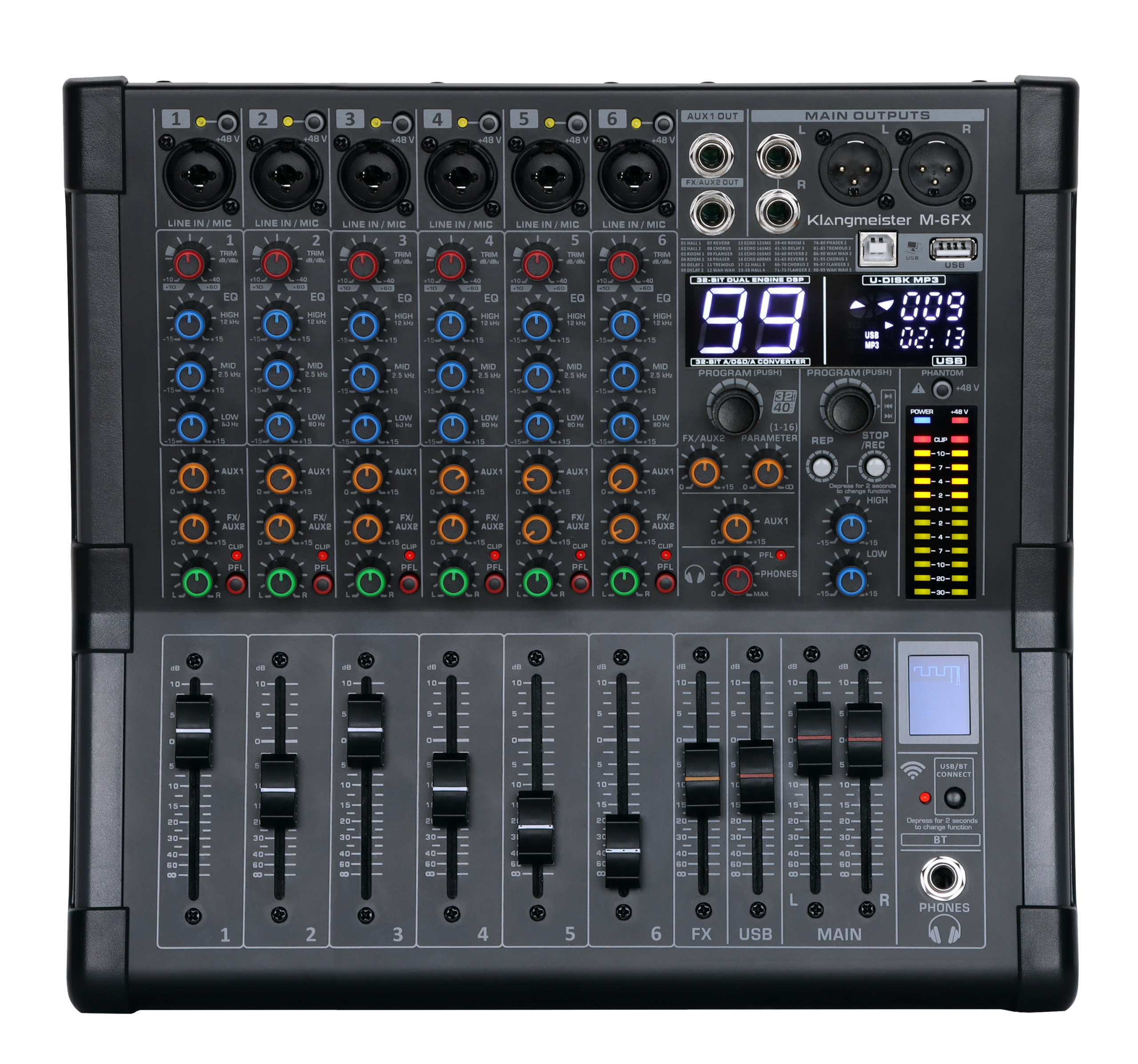 KLANGMEİSTER M-6FX 6 KANAL DECK MİKSER