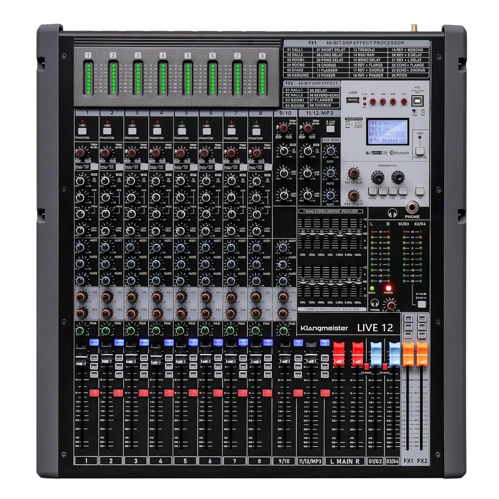 KLANGMEİSTER LIVE 12 12 KANAL ANALOG MİKSER 