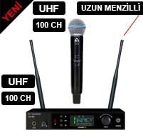 KLANGMEİSTER UW-501E UHF UZUN MENZİLLİ TEK EL TELSİZ MİKROFON