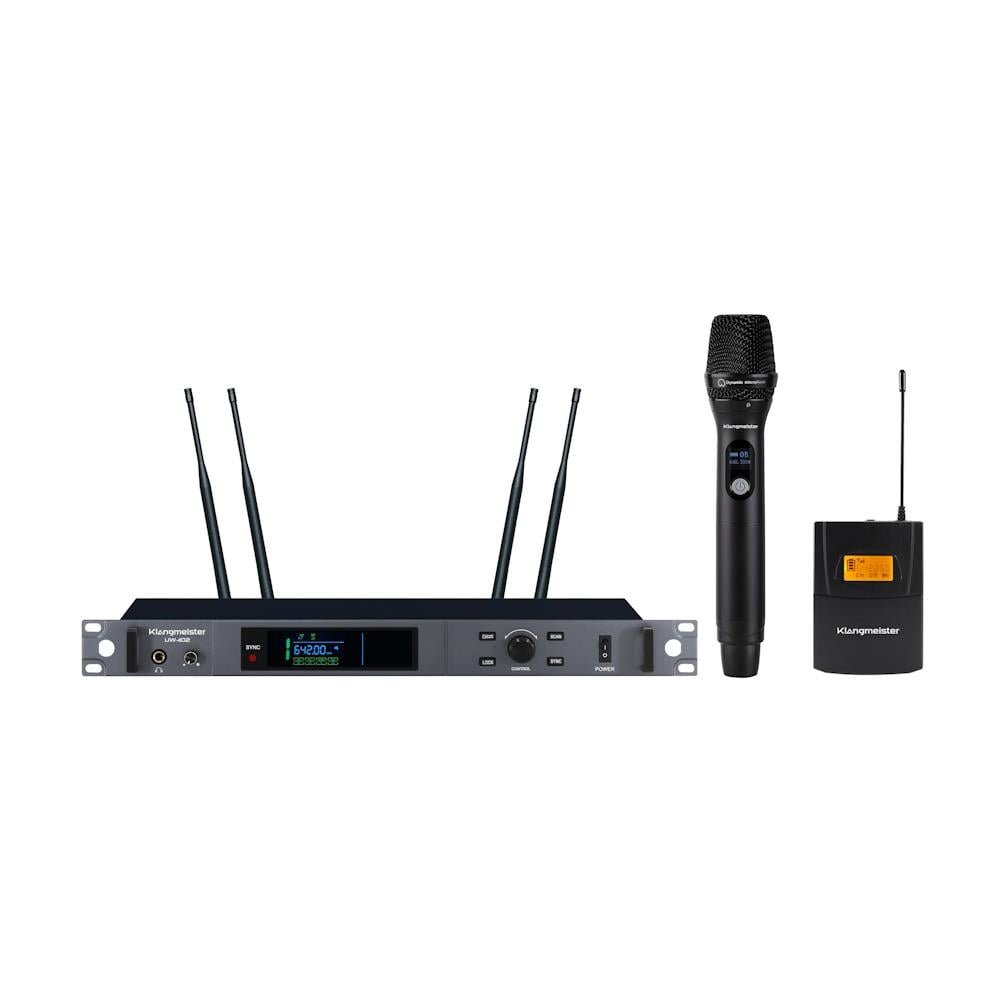 KLANGMEİSTER  UW-402EY EL-YAKA TELSİZ MİKROFON