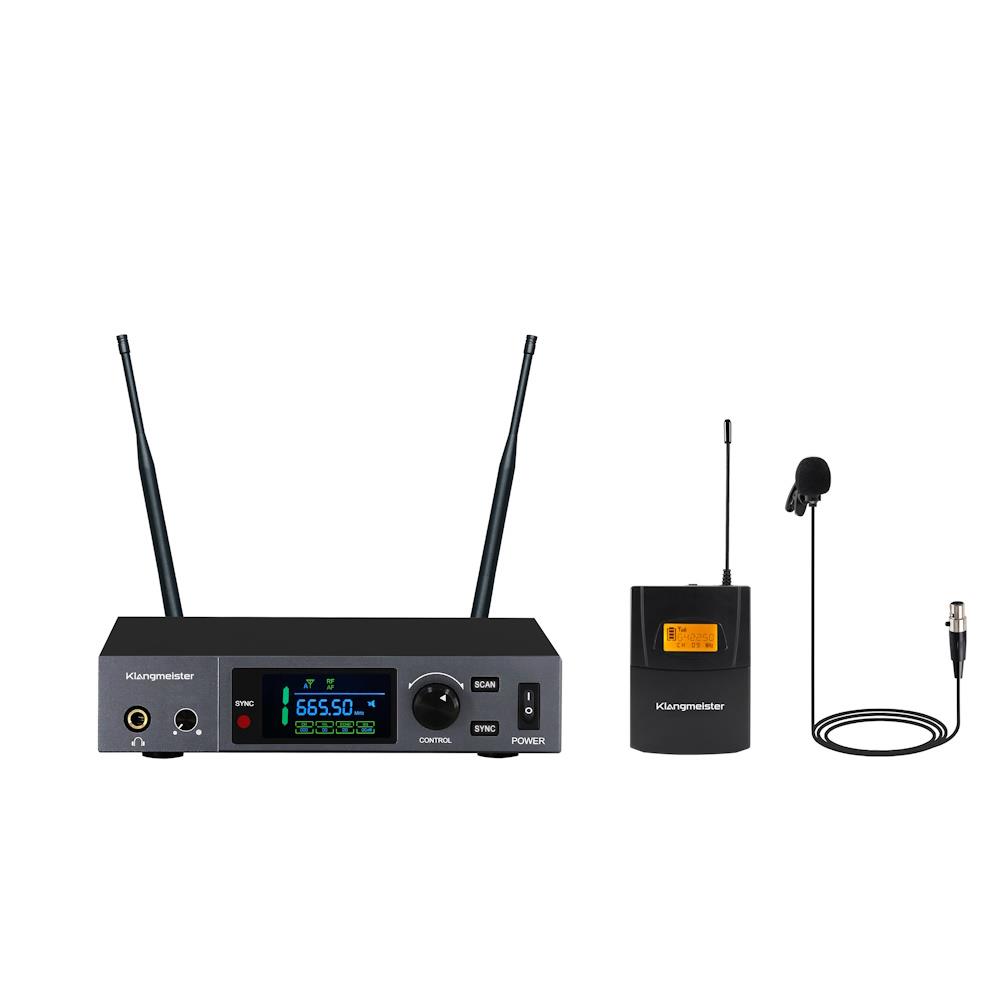 KLANGMEİSTER UW-401Y YAKA TİP TELSİZ MİKROFON