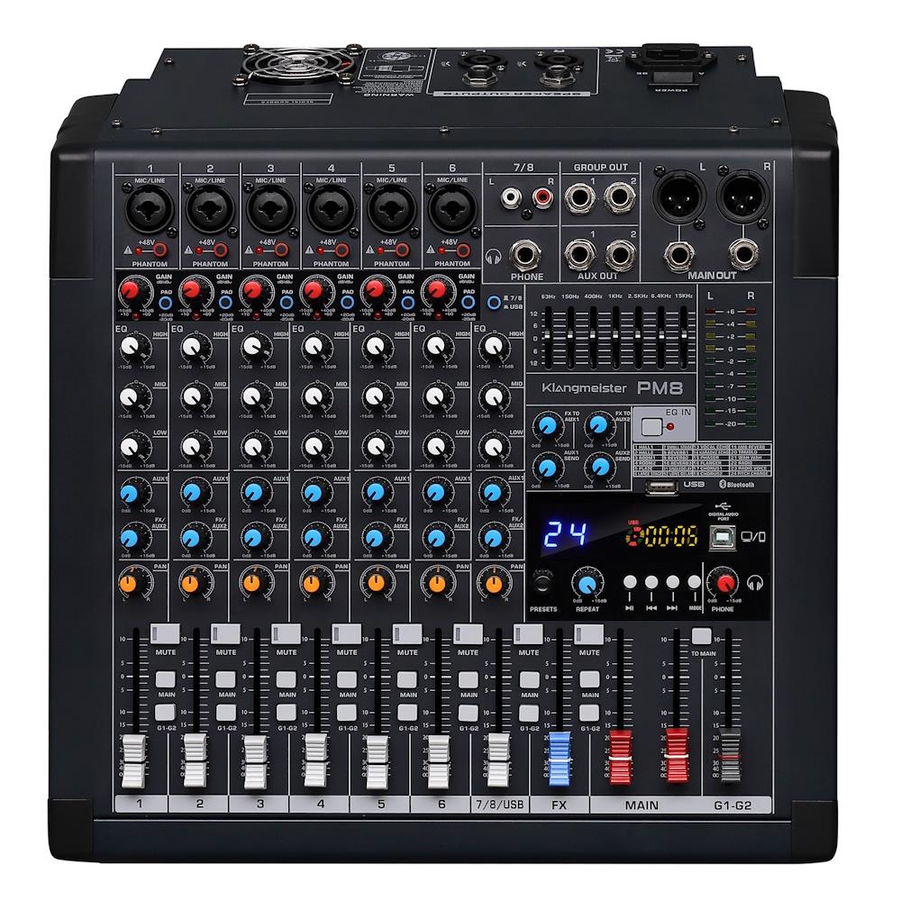 KLANGMEİSTER PM8 8 KANAL POWER MİKSER 