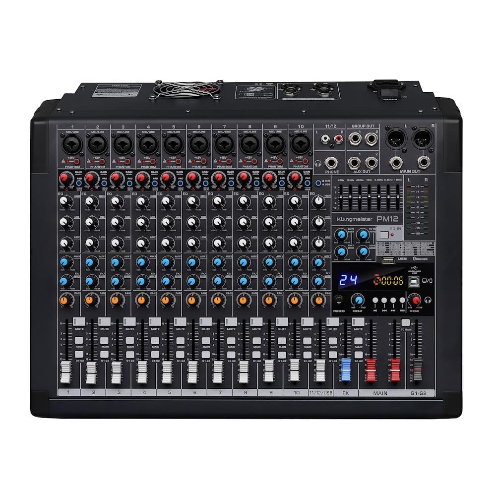 KLANGMEİSTER PM12 12 KANAL POWER MİKSER 