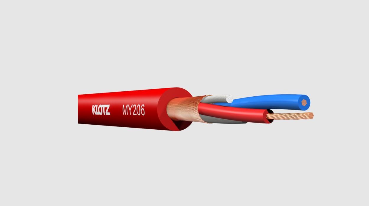 Klotz MY206RT.100 2 x 0.22 mm² PVC MİKROFON KABLOSU