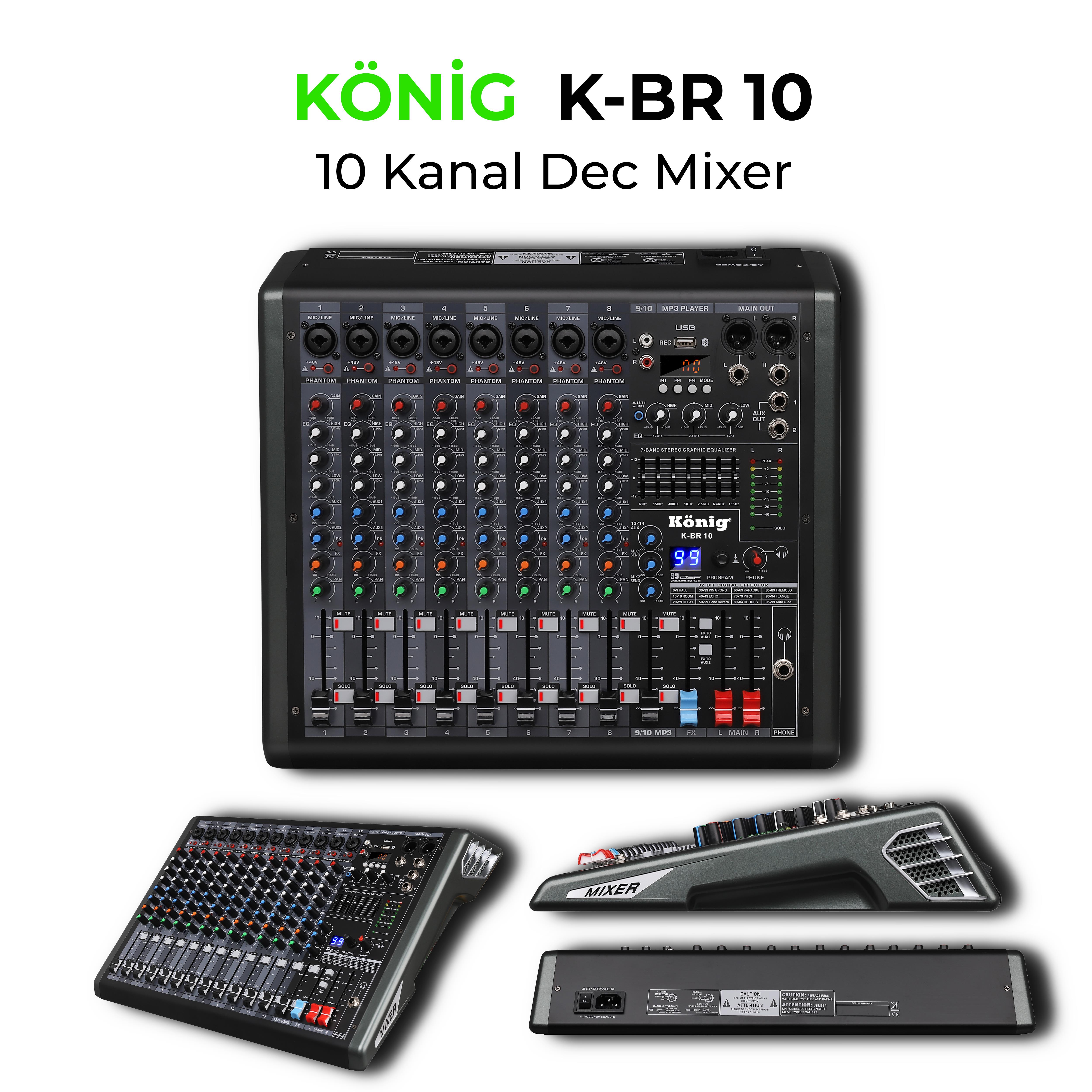 König K-BR 10 10 KANAL DEC MİKSER