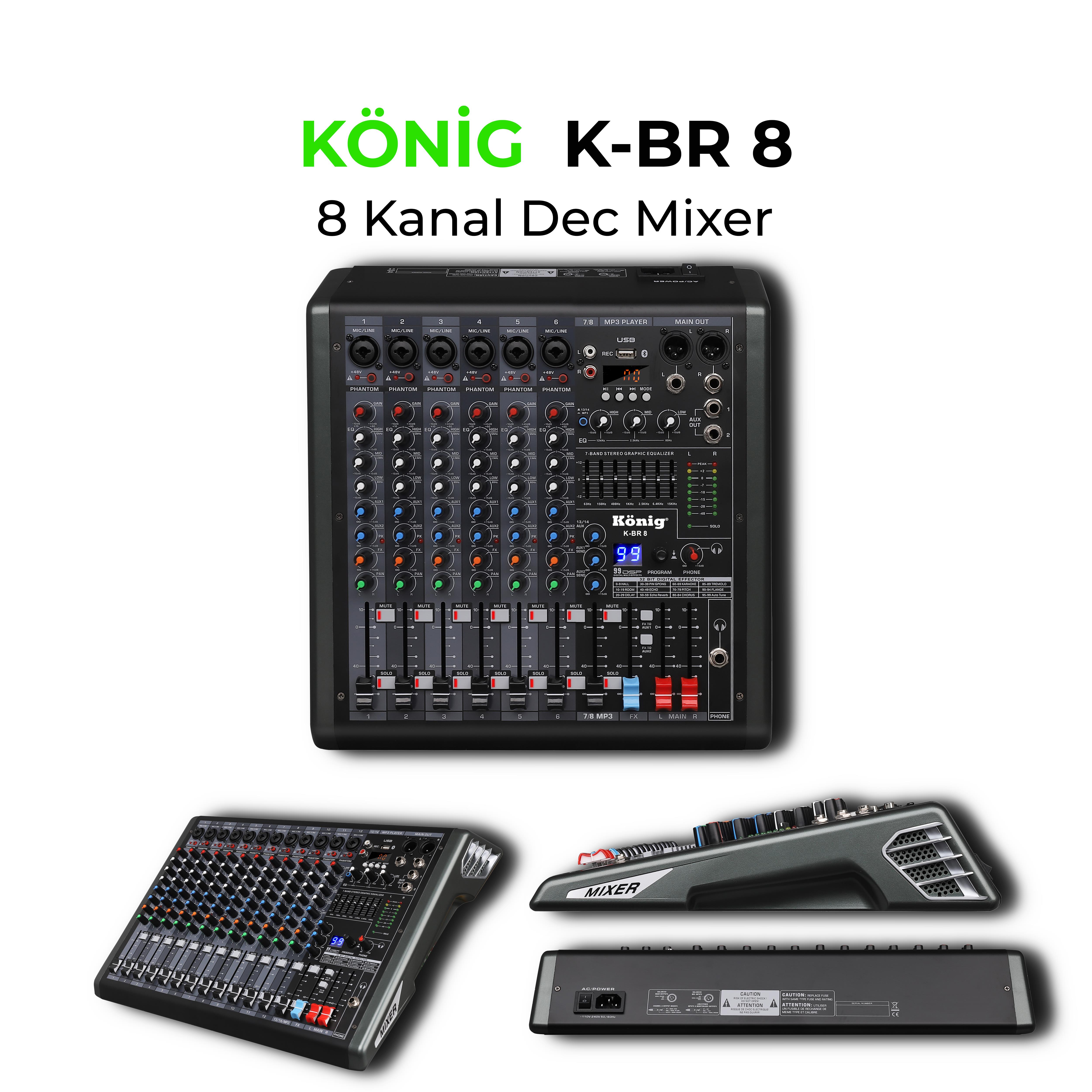 König K-BR 8 8 KANAL DEC MİKSER