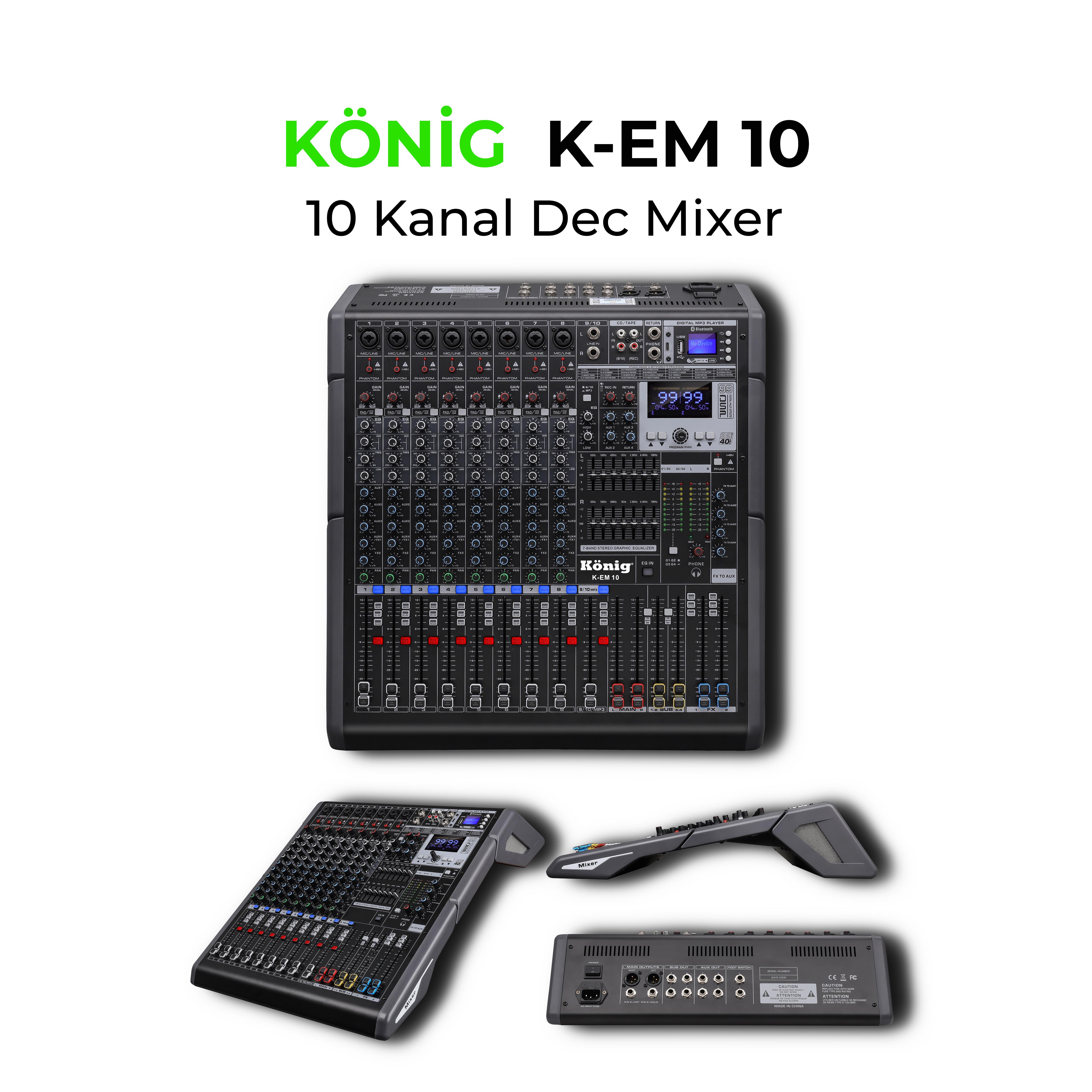 König K-EM 10 10 KANAL DEC MİKSER