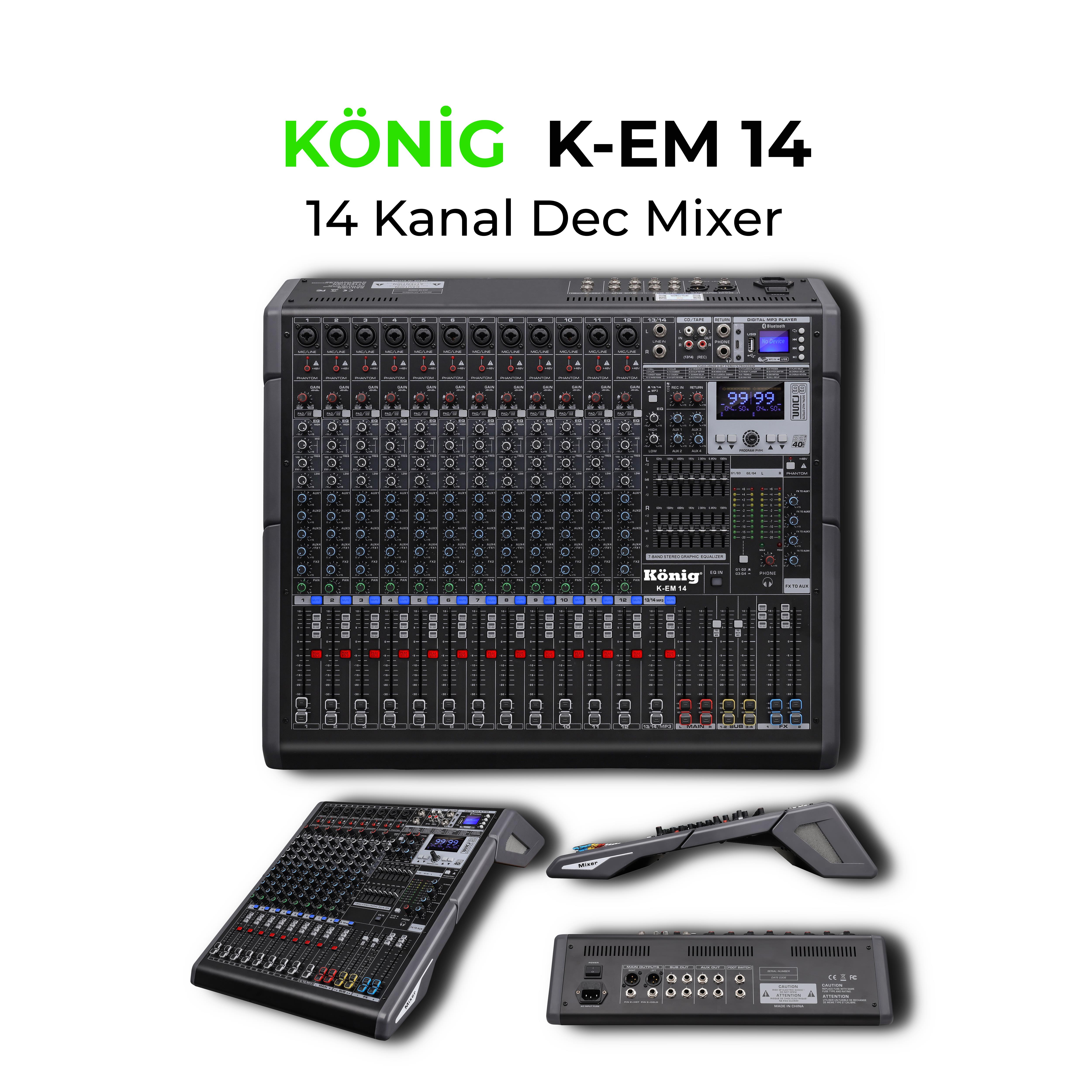 König K-EM 14 14 KANAL DEC MİKSER