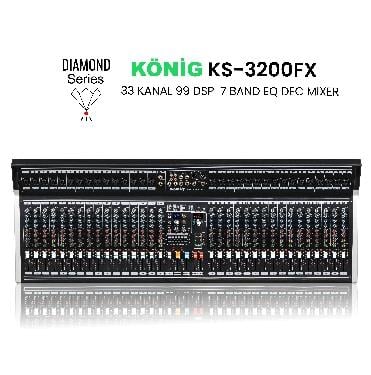 König KS–3200 FX DİAMOND 33 KANAL 99 DSP 7 BAND EQ DEC MİKSER