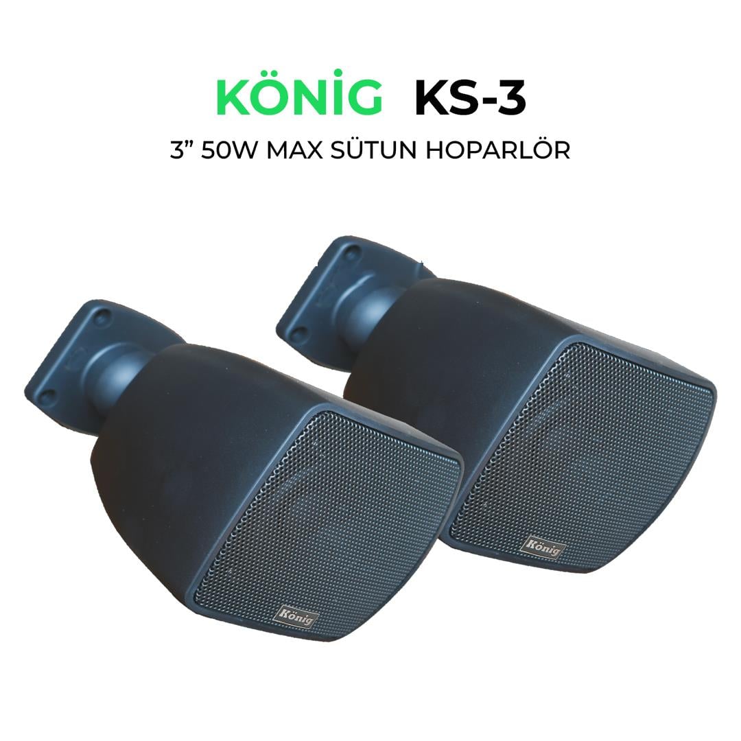 König KS–3 50W 3” 2 YOLLU DUVAR HOPARLÖR