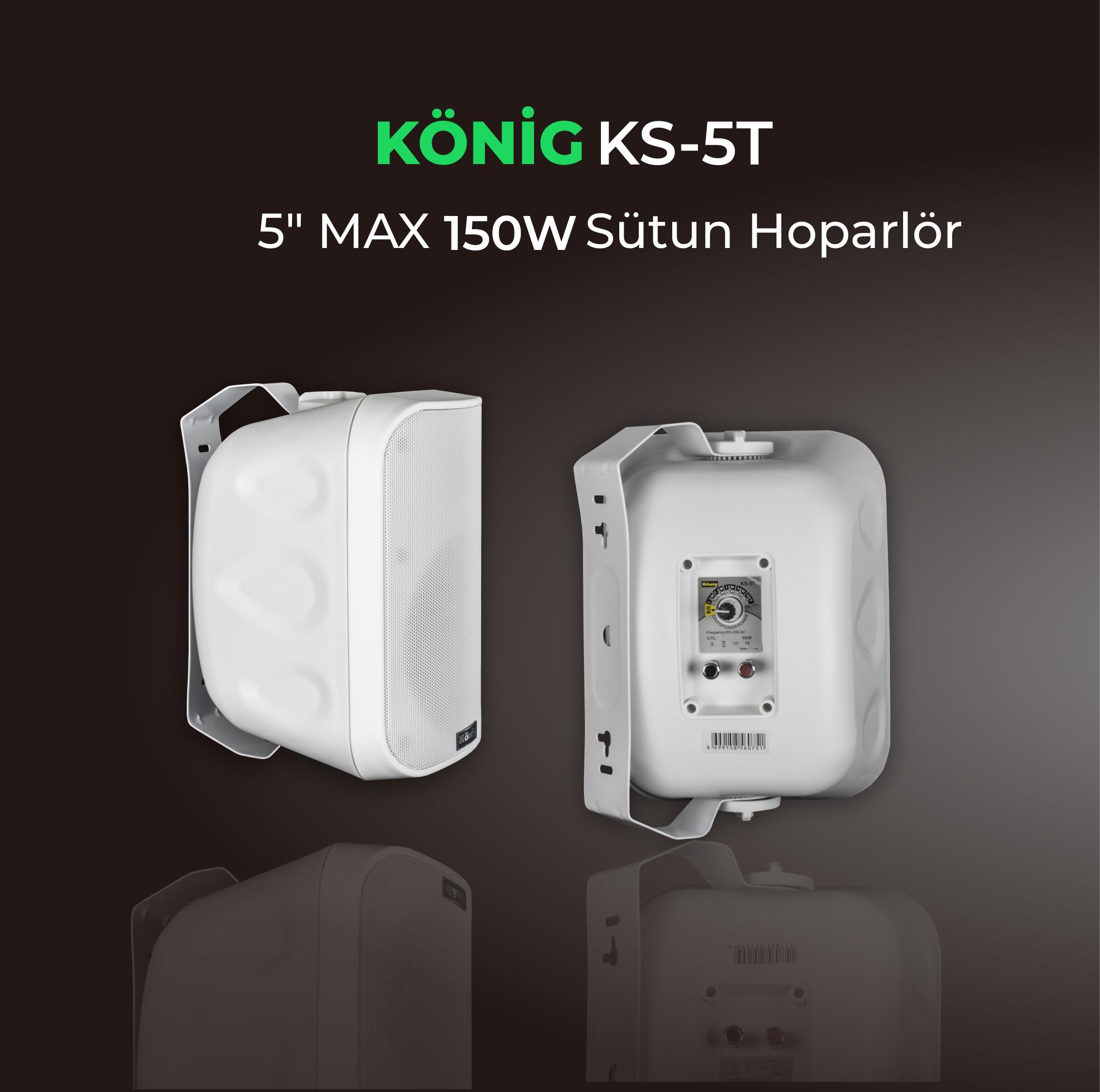König KS–5T 150W 5” 2 YOLLU DUVAR HOPARLÖR