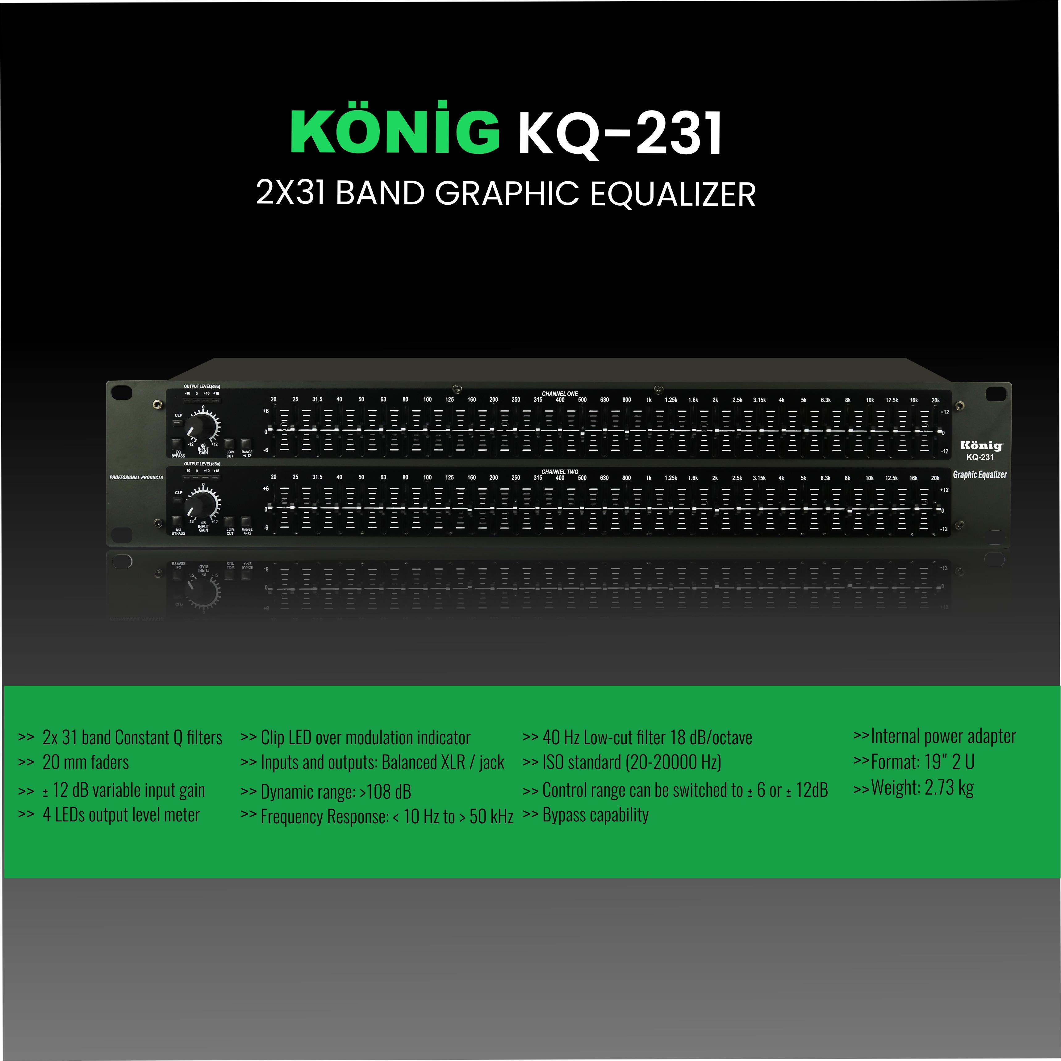 König KQ–231 2*31 BAND EKOLAYZER