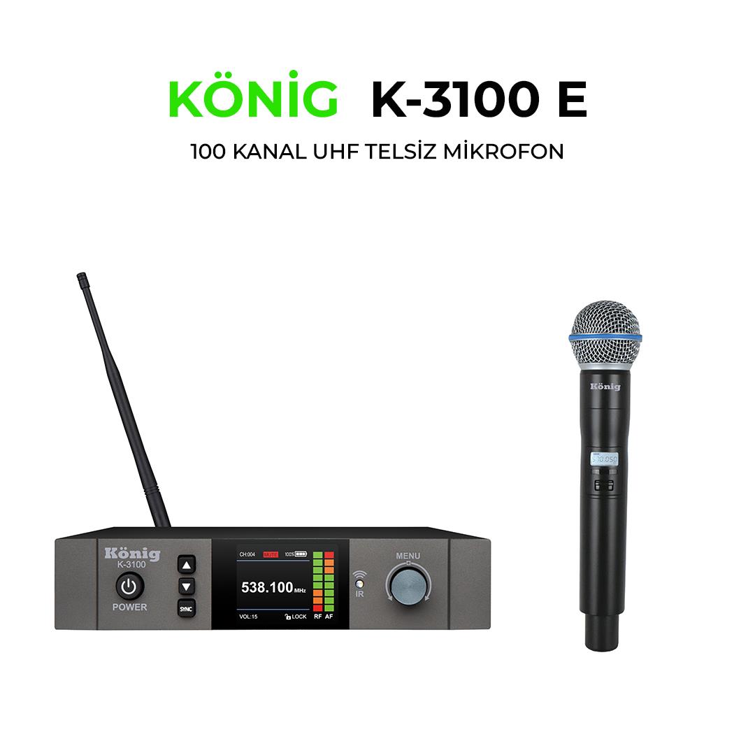 KÖNİG K-3100 EL TELSİZ MİKROFON