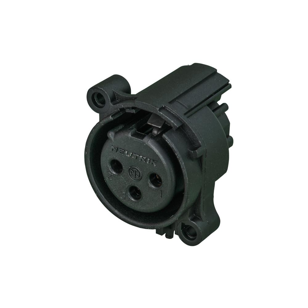 Neutrik NC3FAAH-0 3 Pin Şase Tipi Dişi XLR Konnektör