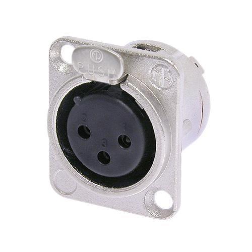 Neutrik NC3FD-L-1 3 Pin Şase Tipi Dişi XLR Konnektör