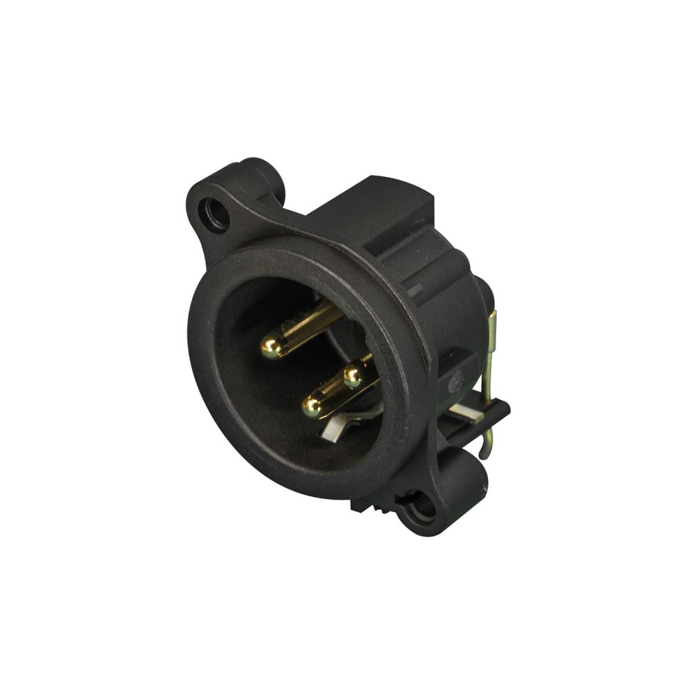 Neutrik NC3MAH-0 3 Pin Şase Tipi PCB Erkek XLR Konnektör