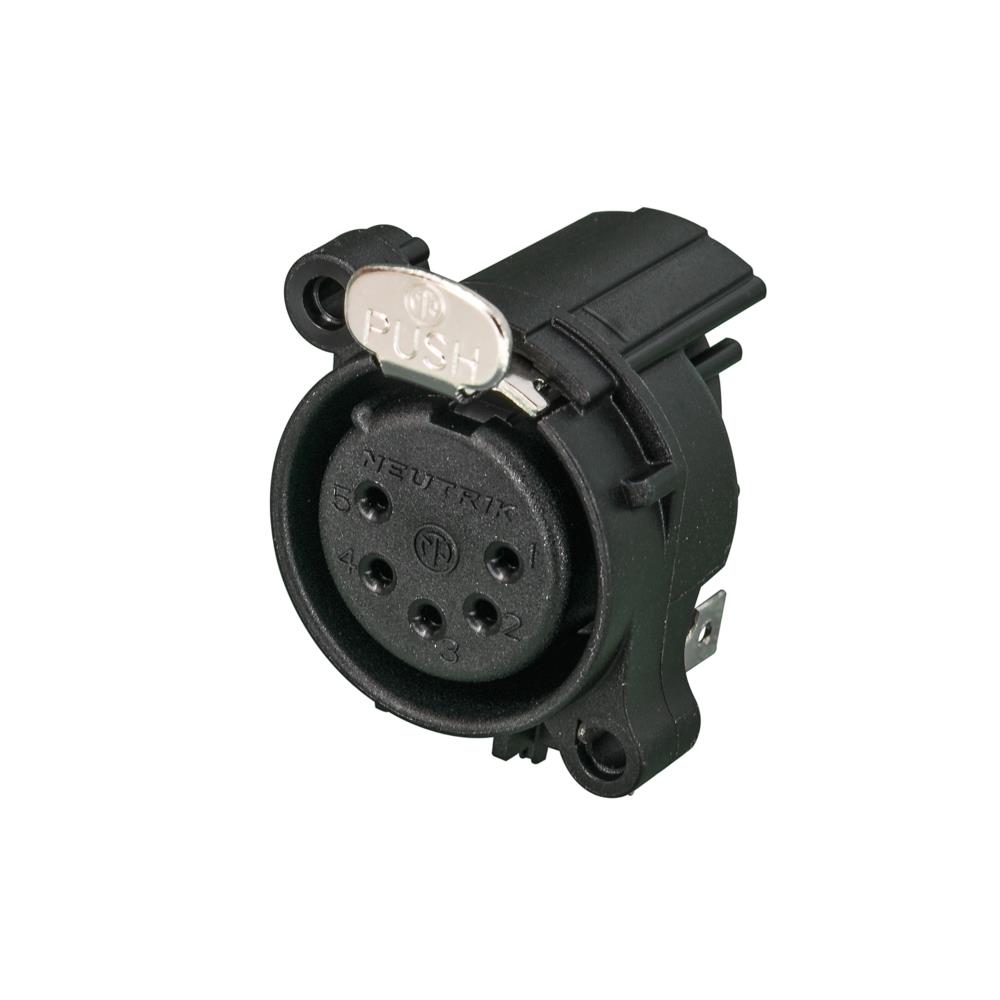 Neutrik NC5FAH 5 Pin Şase Tipi PCB Dişi XLR Konnektör