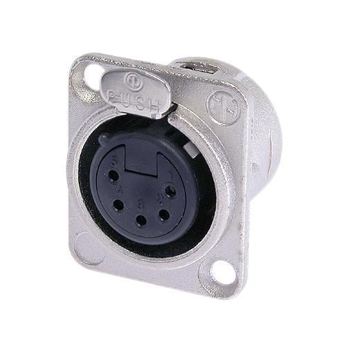 Neutrik NC5FD-L-1 5 Pin Şase Tipi Dişi XLR Konnektör